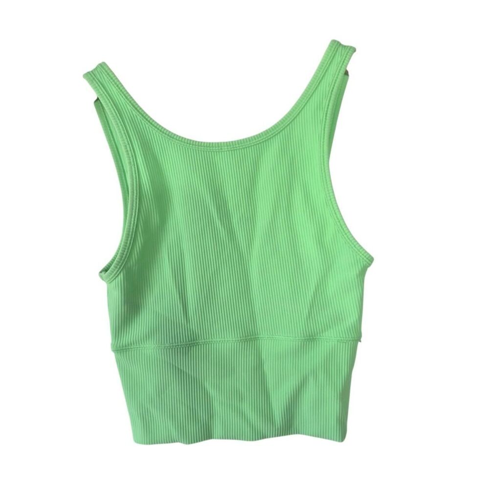 Lululemon Power Pivot Training Tank Top Citra Lime Size XS
